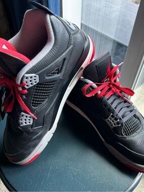 Air Jordan 4 Bred Reimagined Sneakers Men's Size 11